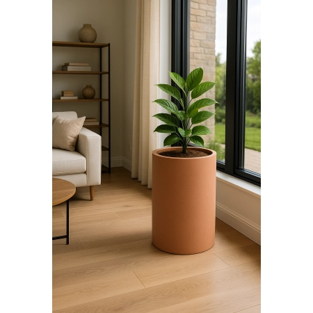 Donica betonowa cylindryczna OSLO L – 50x35 cm